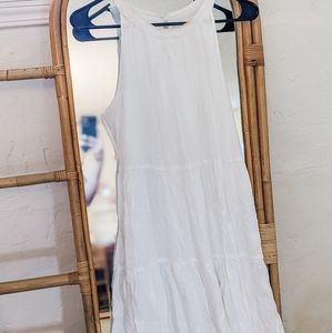 Midi skater dress - white